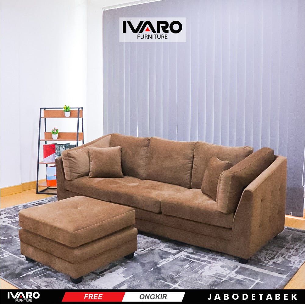 Sofa L /Sofa Sudut/Sofa L Minimalis/Kursi L /Sofa Tamu MILLER IVARO - Sofa L
