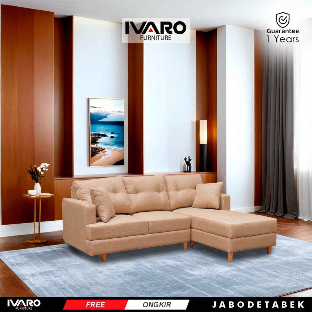 Sofa L /Sofa Sudut/Sofa L Minimalis/Kursi L /Sofa Tamu GISELLA IVARO