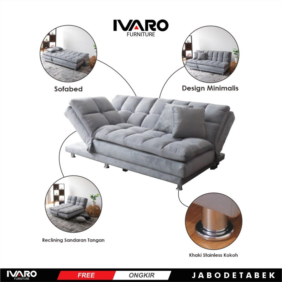 Sofa Bed / Sofa Tidur / Sofa Kasur /SofaBed / Reklening ERINA IVARO
