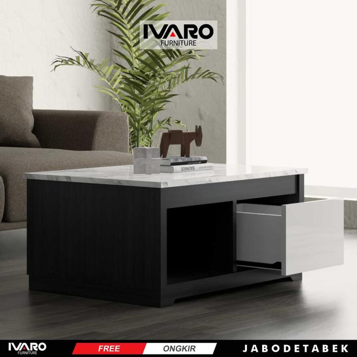 Ivaro Ghian Coffe Table/ Meja Tamu/ Meja Sudut Minimalis