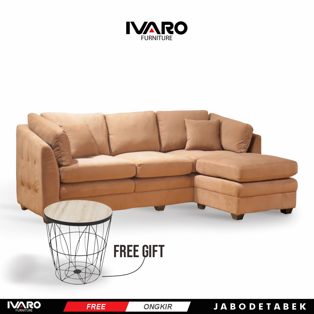 Sofa L /Sofa Sudut/Sofa L Minimalis/Kursi L /Sofa Tamu MILLER IVARO - Sofa L