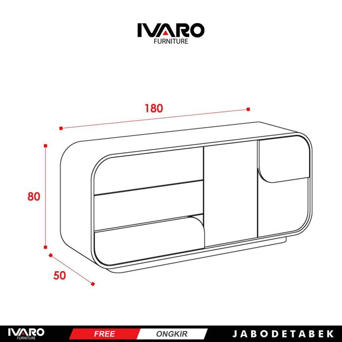 Drawer /Rak Serbaguna /Laci Penyimpanan/ Lemari Minimalis Gaby Ivaro