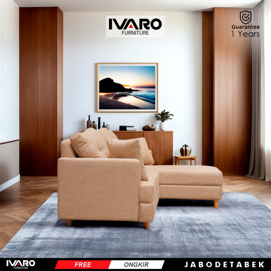 Sofa L /Sofa Sudut/Sofa L Minimalis/Kursi L /Sofa Tamu GISELLA IVARO