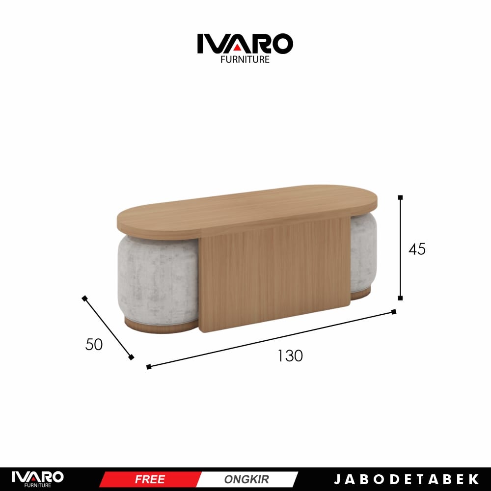 Meja Tamu/ Coffe Table/ Meja Sudut Minimalis REYMA IVARO
