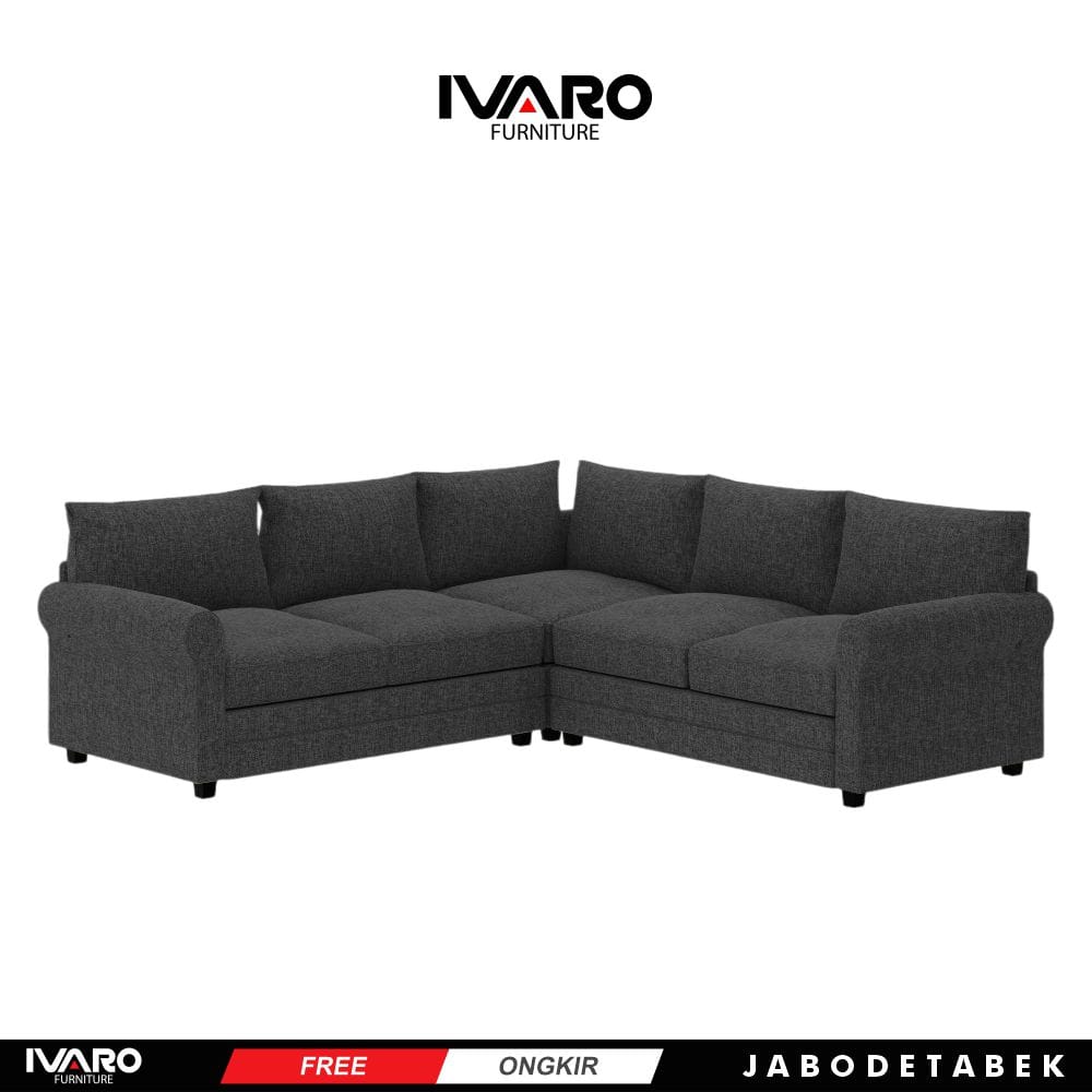 Sofa L /Sofa Sudut/Sofa L Minimalis/Kursi L /Sofa Tamu ROMA IVARO - SOFA L