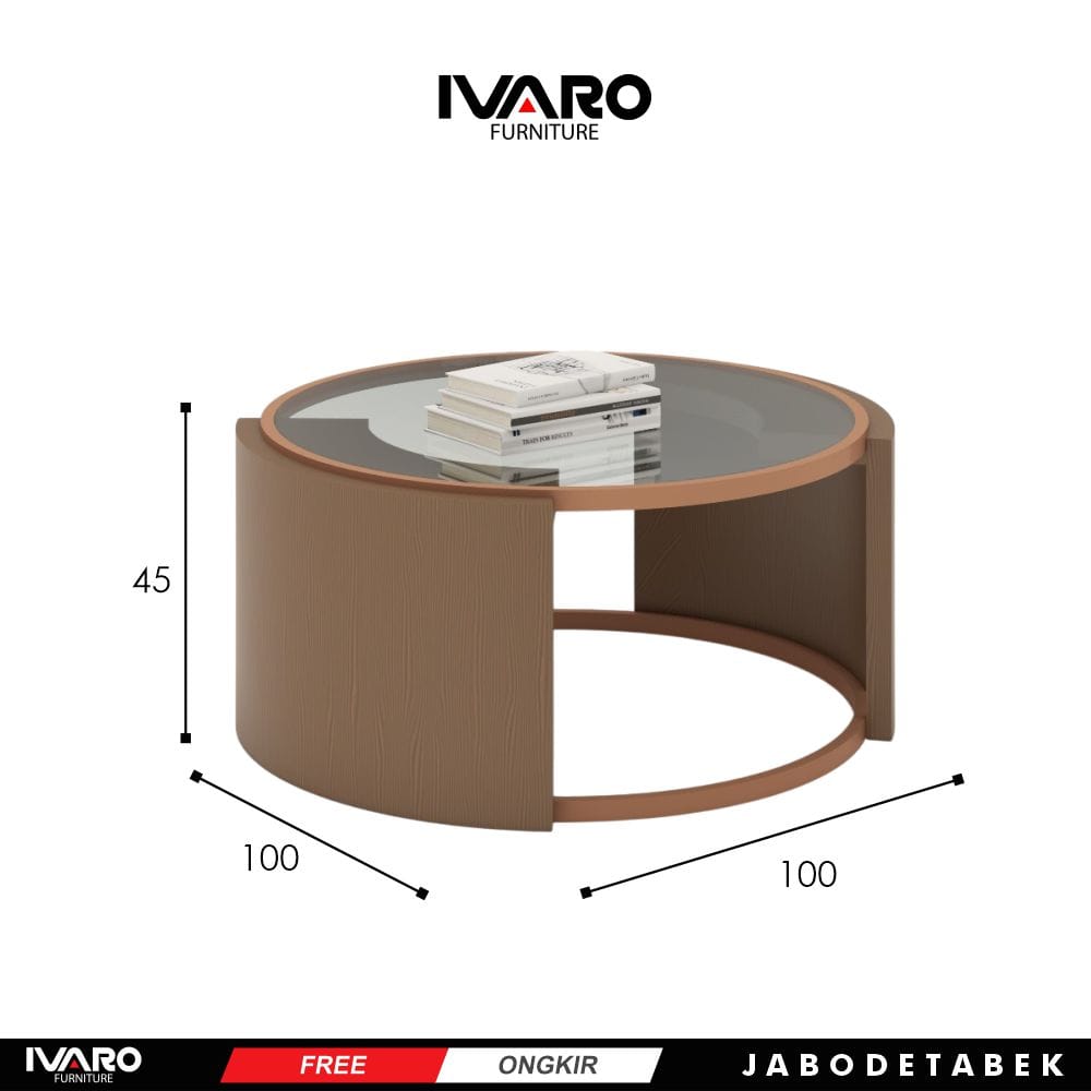 Meja Tamu/ Coffe Table/ Meja Sudut Minimalis Hairy Ivaro