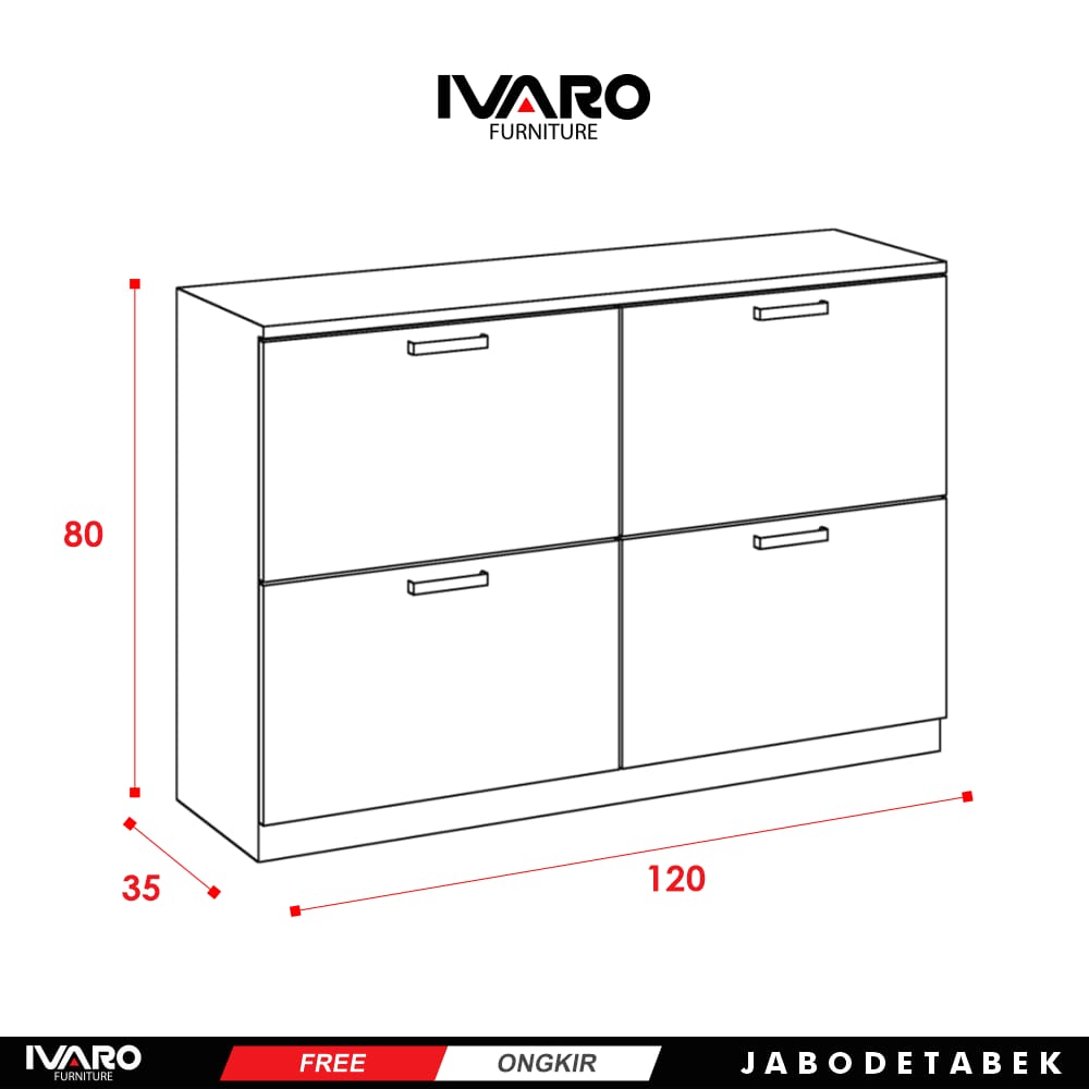 Lemari Dokumen/Kabinet/Lemari Penyimpanan Asa Ivaro