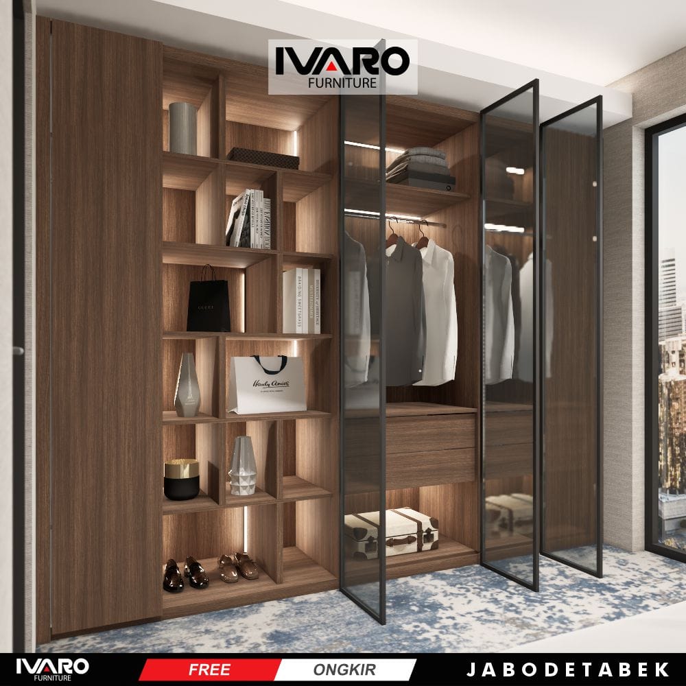 Lemari pakaian /Kabinet/Lemari Penyimpanan/Wardrobe/Lemari Kamar Swan Ivaro