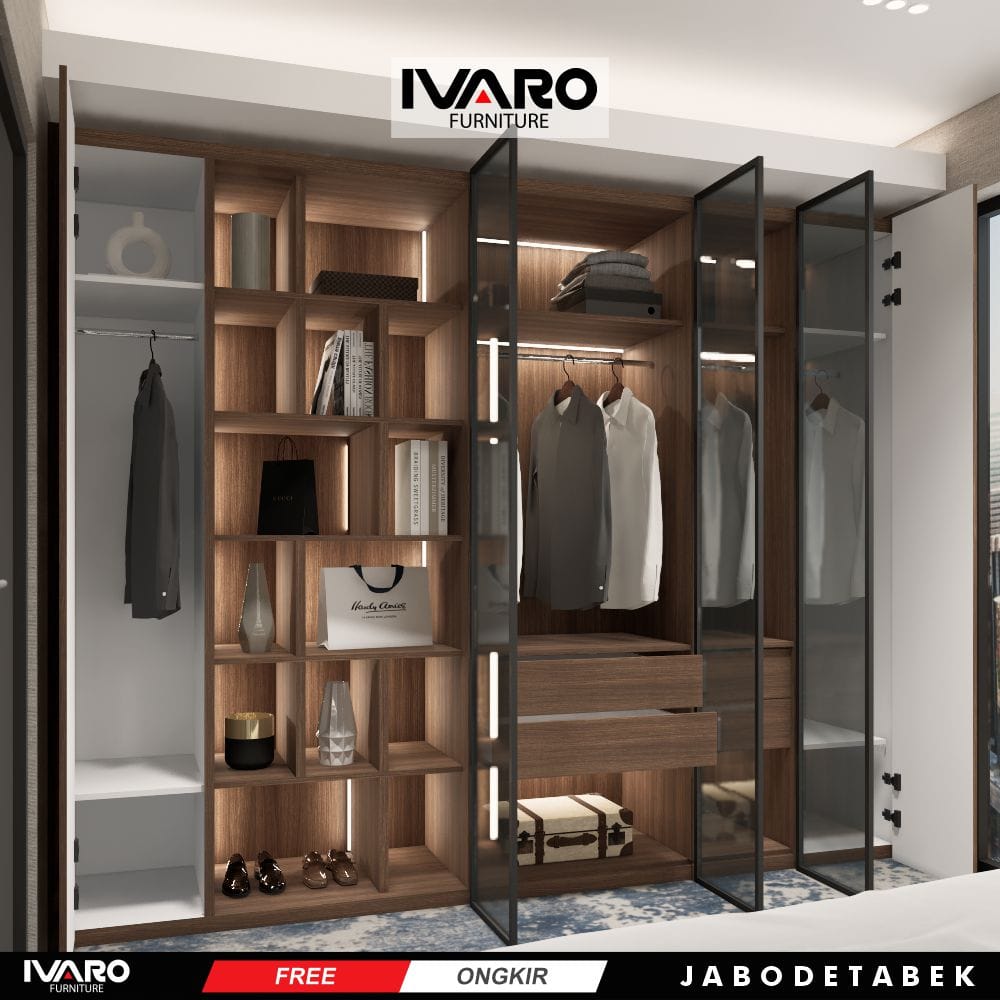 Lemari pakaian /Kabinet/Lemari Penyimpanan/Wardrobe/Lemari Kamar Swan Ivaro
