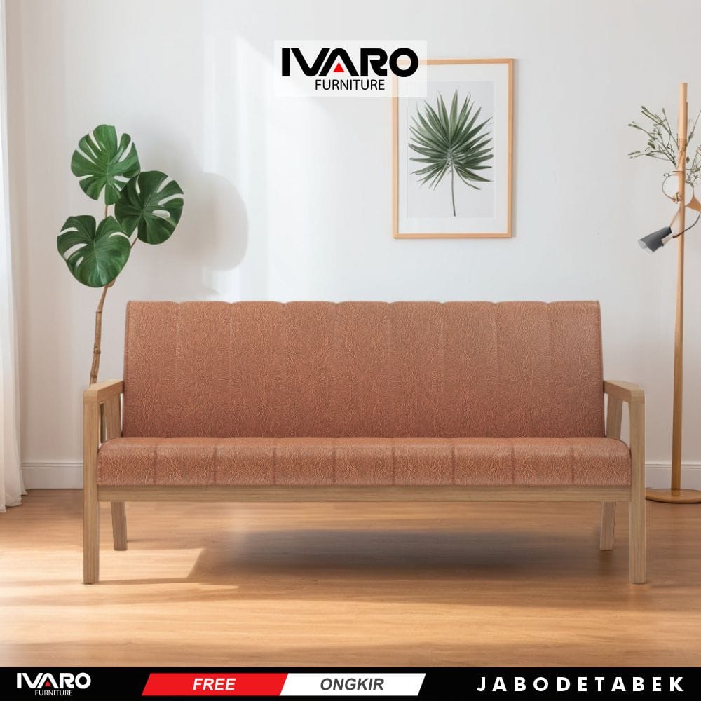 Kursi Kayu Solid / Sofa Ruang Tamu / Kursi Minimalis Indry Ivaro