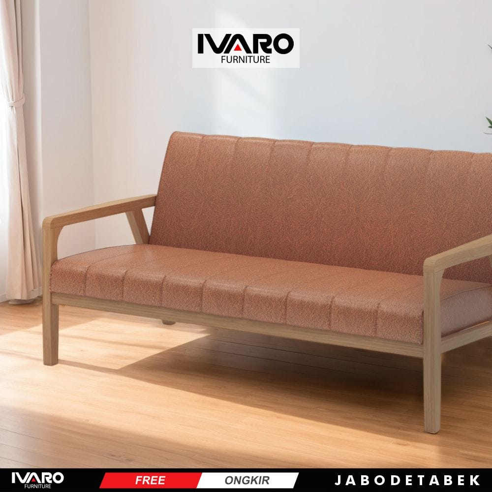 Kursi Kayu Solid / Sofa Ruang Tamu / Kursi Minimalis Indry Ivaro