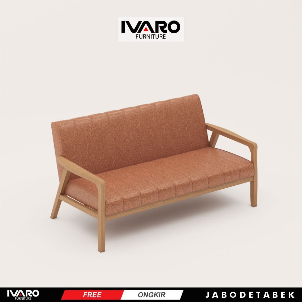 Kursi Kayu Solid / Sofa Ruang Tamu / Kursi Minimalis Indry Ivaro