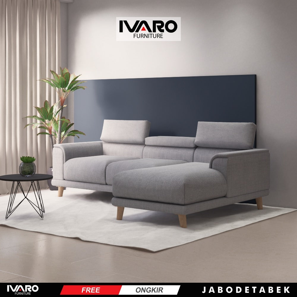 Ivaro Lovia Sofa L /Sofa Sudut/Sofa L Minimalis/Kursi L /Sofa Tamu