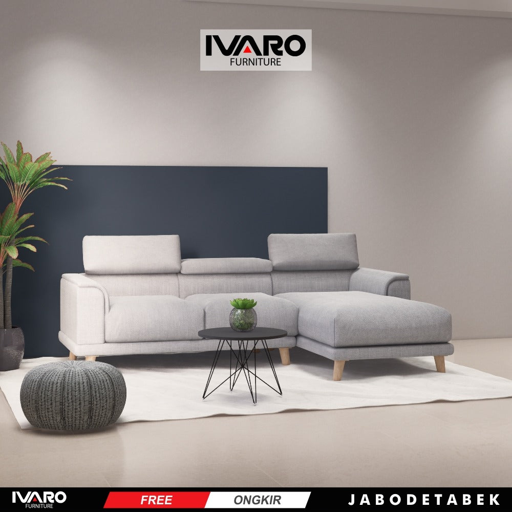 Ivaro Lovia Sofa L /Sofa Sudut/Sofa L Minimalis/Kursi L /Sofa Tamu