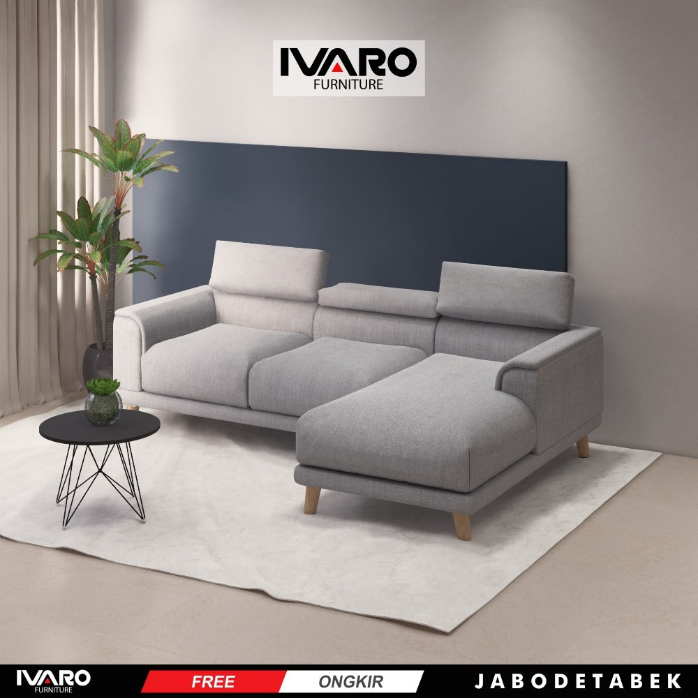 Ivaro Lovia Sofa L /Sofa Sudut/Sofa L Minimalis/Kursi L /Sofa Tamu