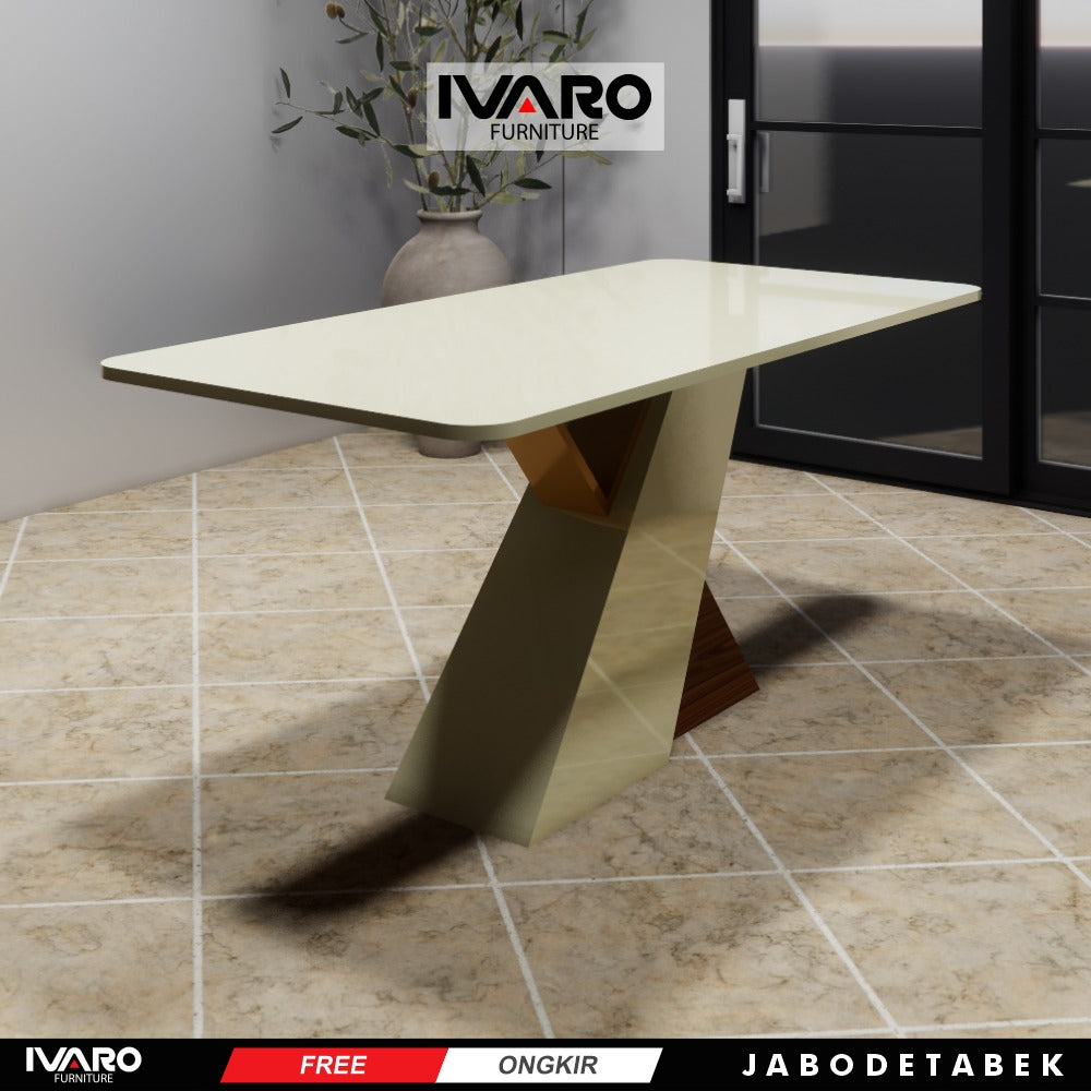 Ivaro Zelda Meja Makan/Table/Meja Minimalis/Serbaguna