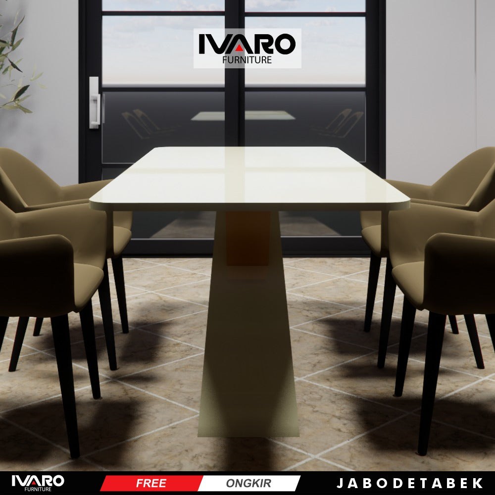 Ivaro Zelda Meja Makan/Table/Meja Minimalis/Serbaguna