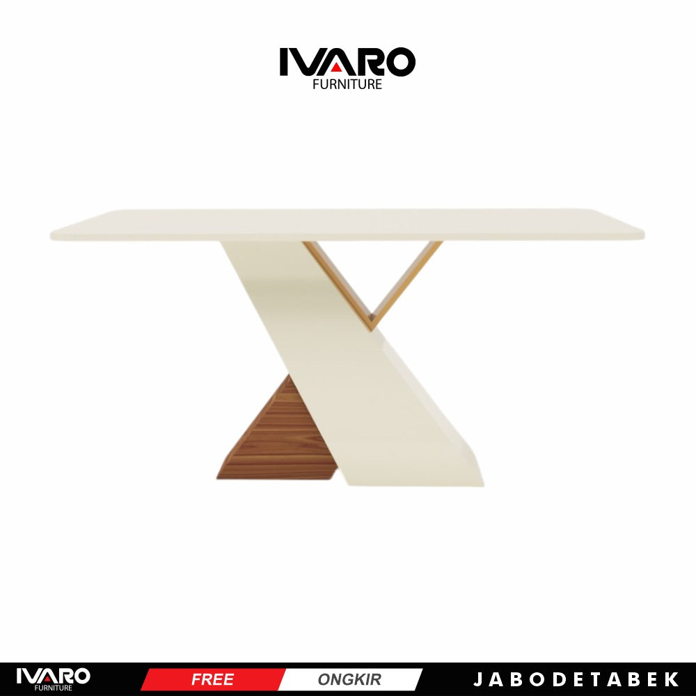 Ivaro Zelda Meja Makan/Table/Meja Minimalis/Serbaguna