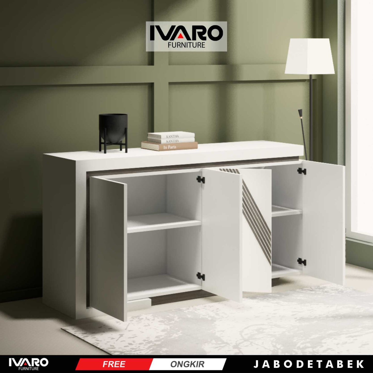 Ivaro Delta Drawer /Rak Serbaguna /Laci Penyimpanan/ Lemari Minimalis
