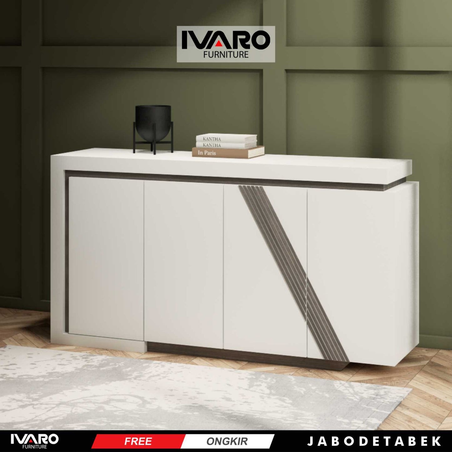 Ivaro Delta Drawer /Rak Serbaguna /Laci Penyimpanan/ Lemari Minimalis