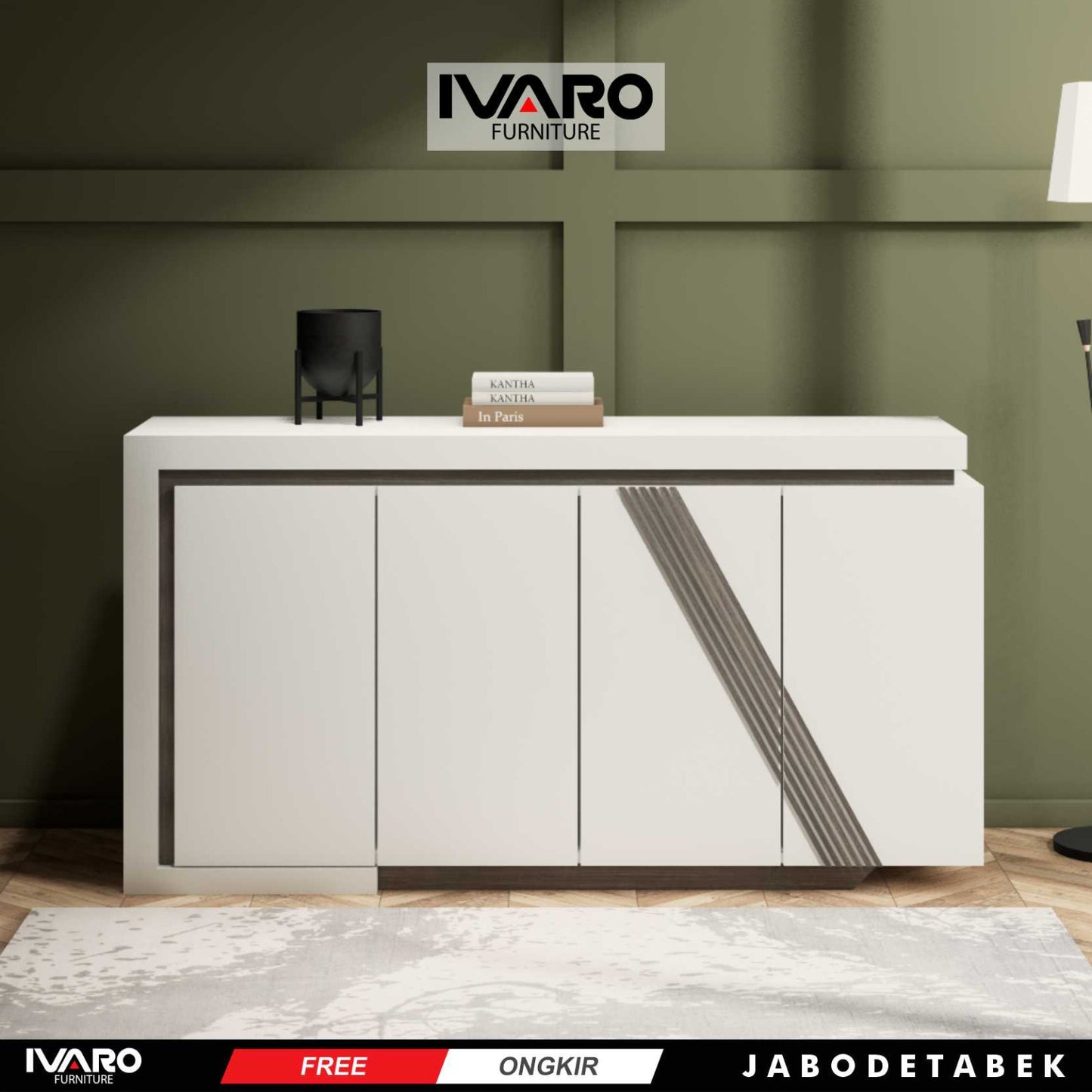 Ivaro Delta Drawer /Rak Serbaguna /Laci Penyimpanan/ Lemari Minimalis