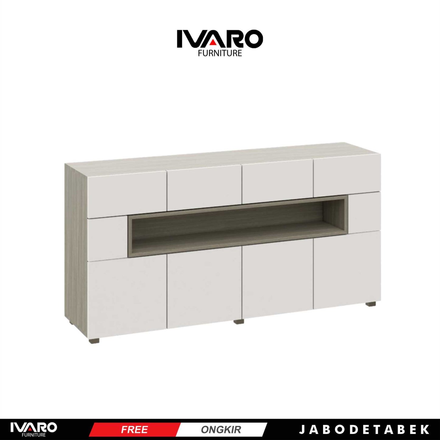 Ivaro Bianca Drawer /Rak Serbaguna /Laci Penyimpanan/ Lemari Minimalis