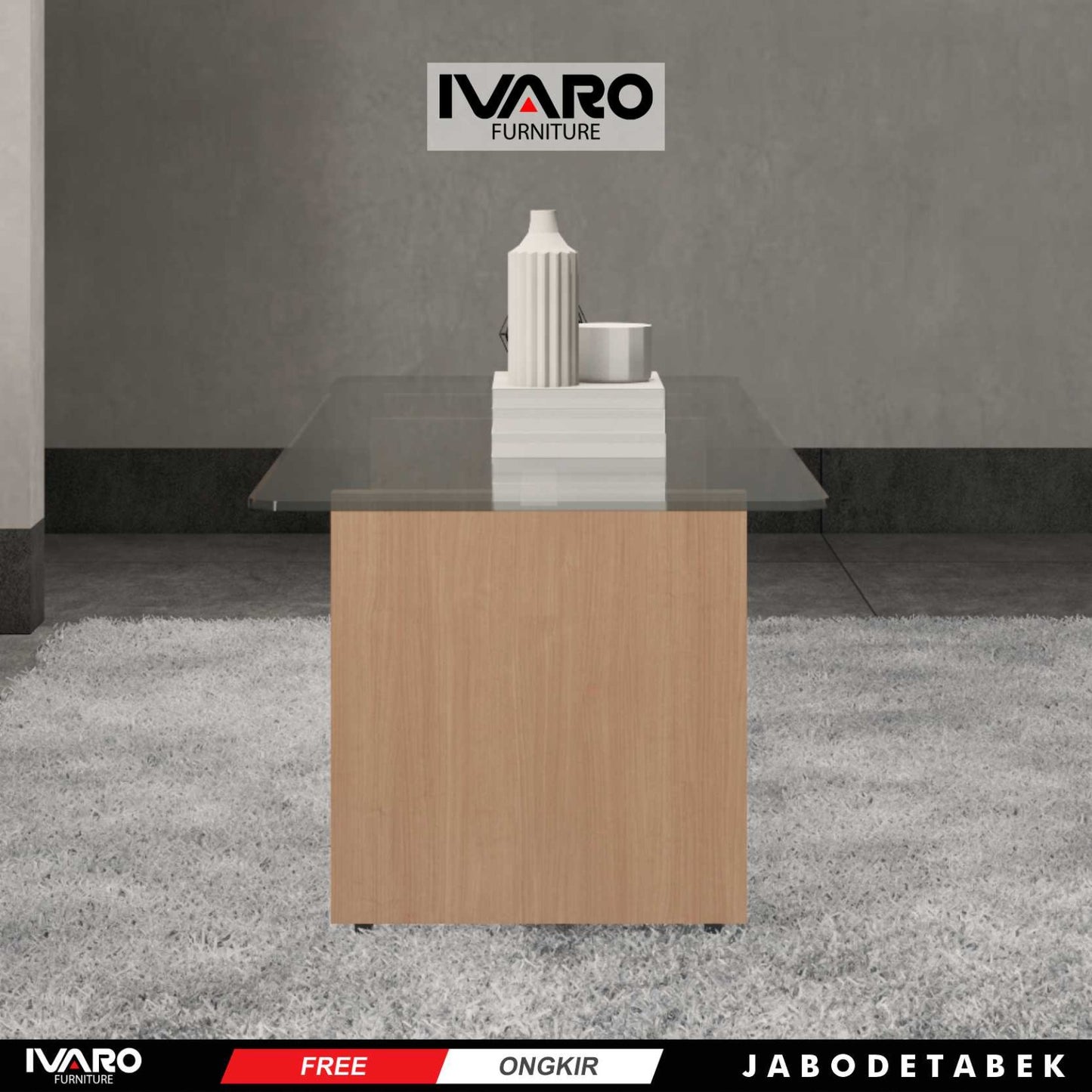 Ivaro Diego Coffe Table/ Meja Tamu/ Meja Sudut Minimalis