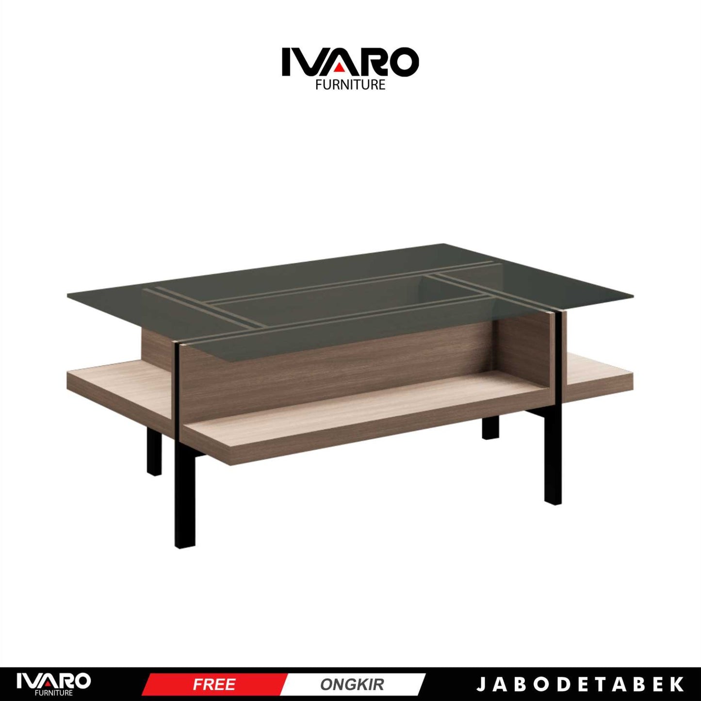 Ivaro Theo Coffe Table/ Meja Tamu/ Meja Sudut Minimalis