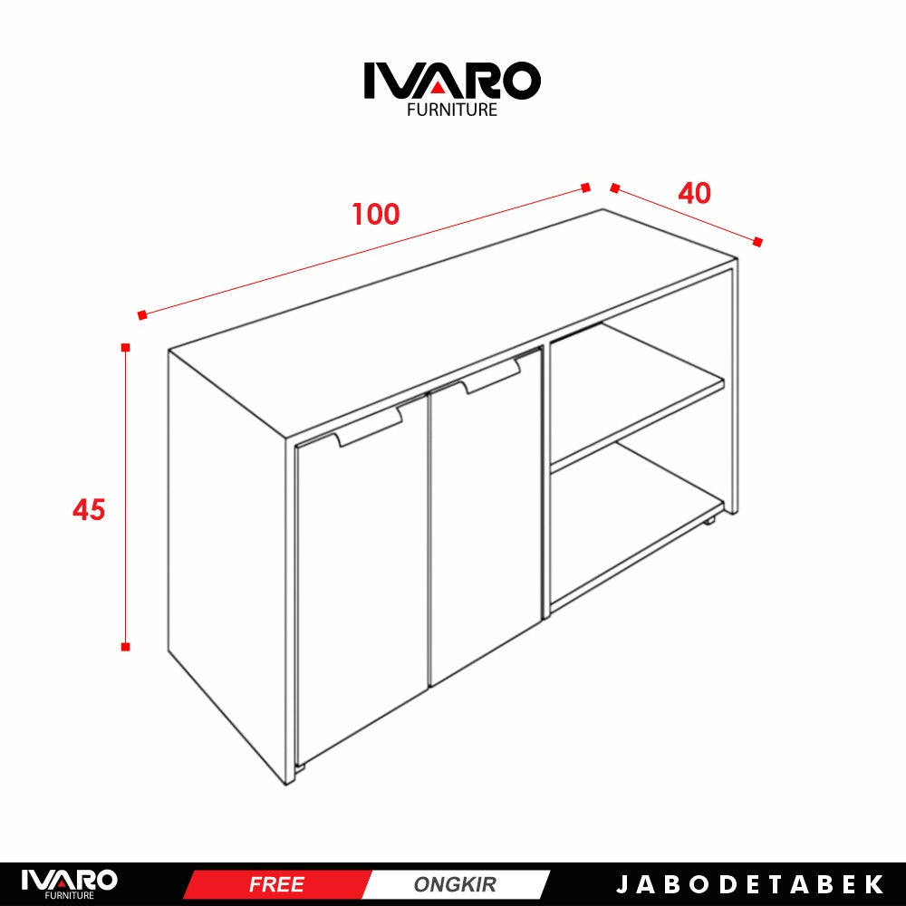 Ivaro Gavin Drawer /Rak Serbaguna /Laci Penyimpanan/ Lemari Minimalis