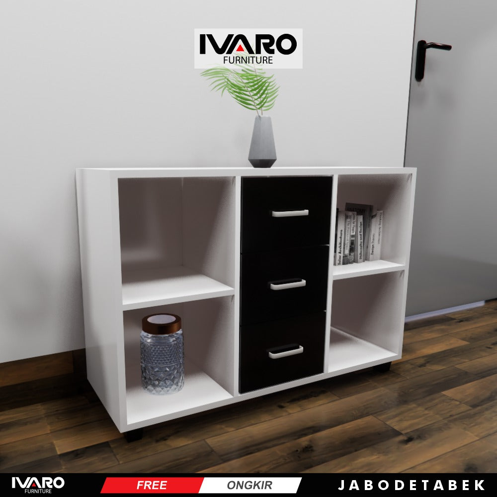 Ivaro Luke Drawer /Rak Serbaguna /Laci Penyimpanan/ Lemari Minimalis