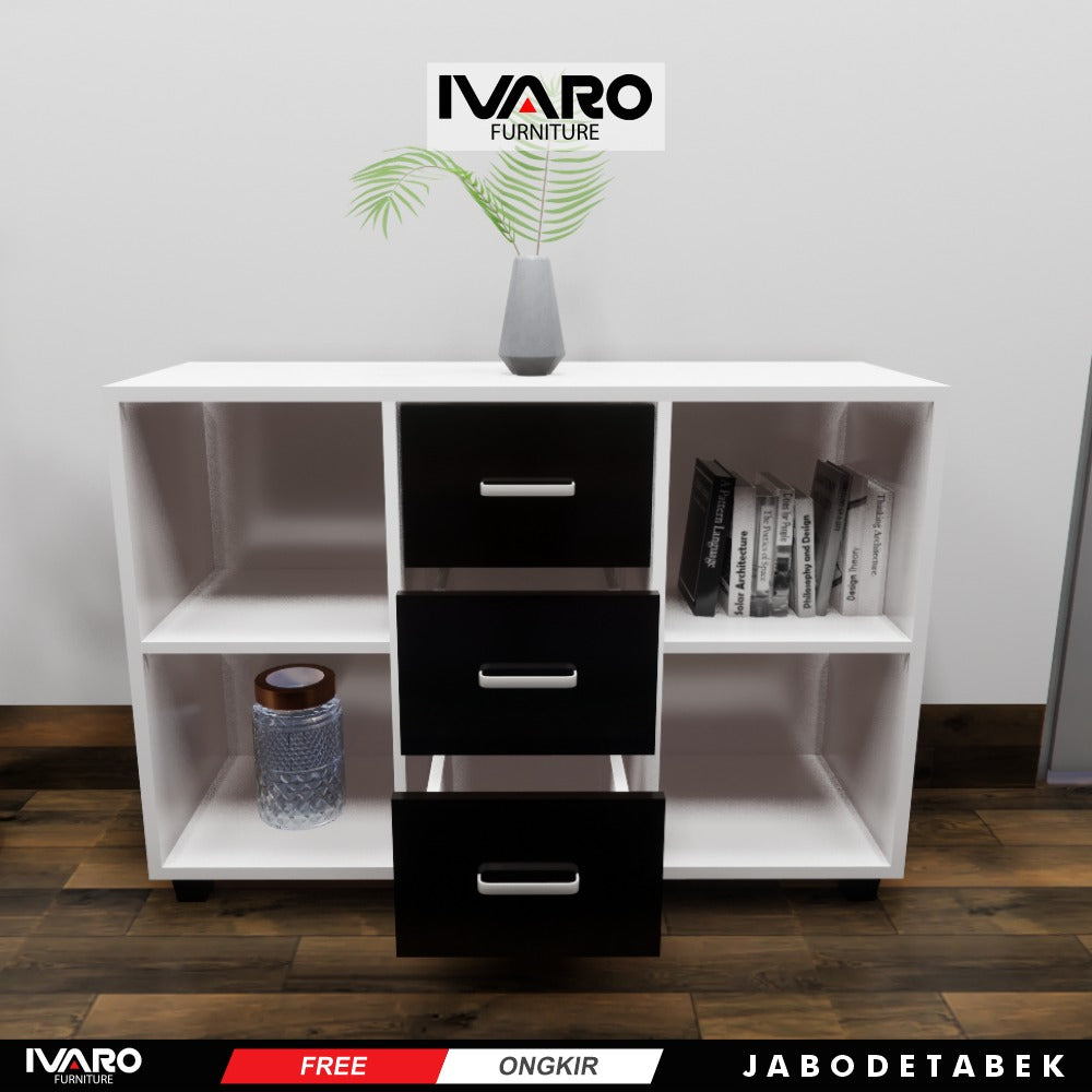 Ivaro Luke Drawer /Rak Serbaguna /Laci Penyimpanan/ Lemari Minimalis