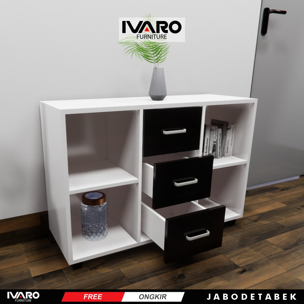 Ivaro Luke Drawer /Rak Serbaguna /Laci Penyimpanan/ Lemari Minimalis