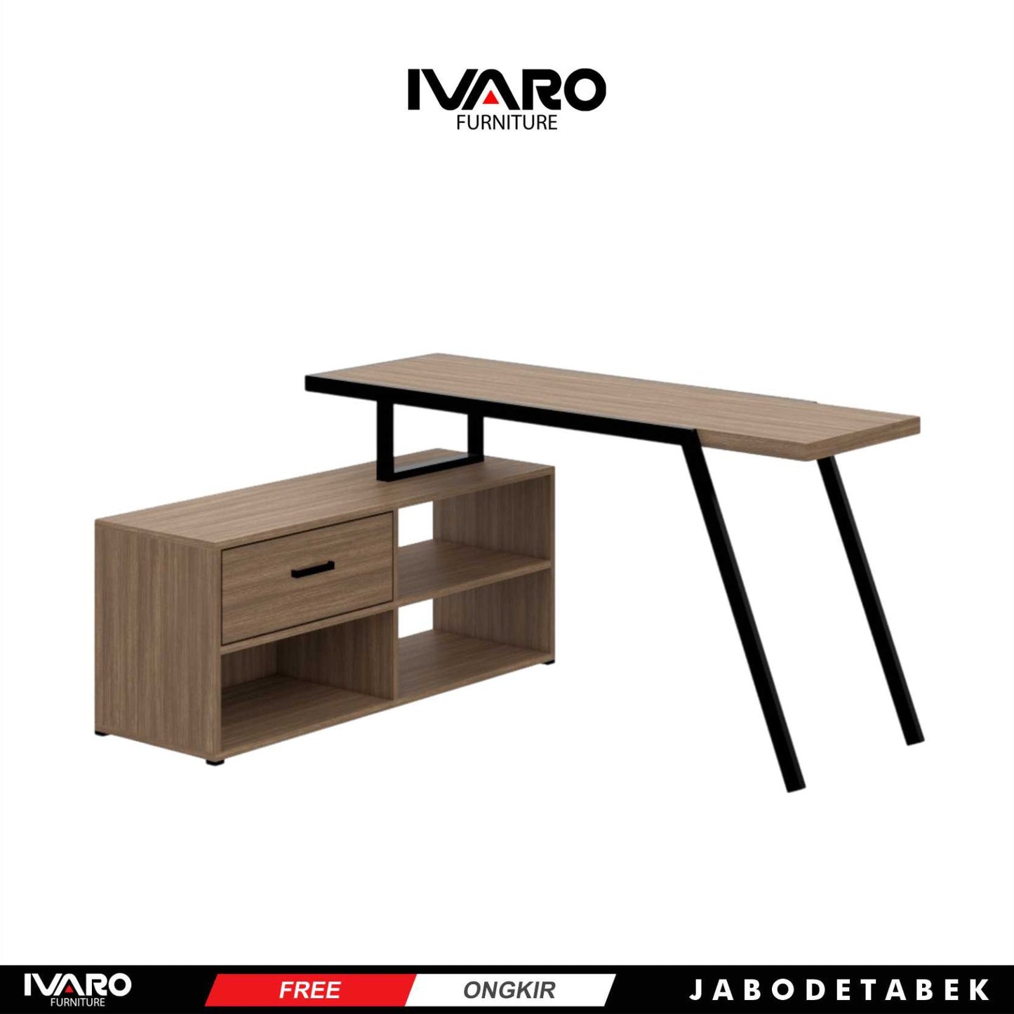Ivaro Medira Meja Kerja / Office Table / Meja Minimalis
