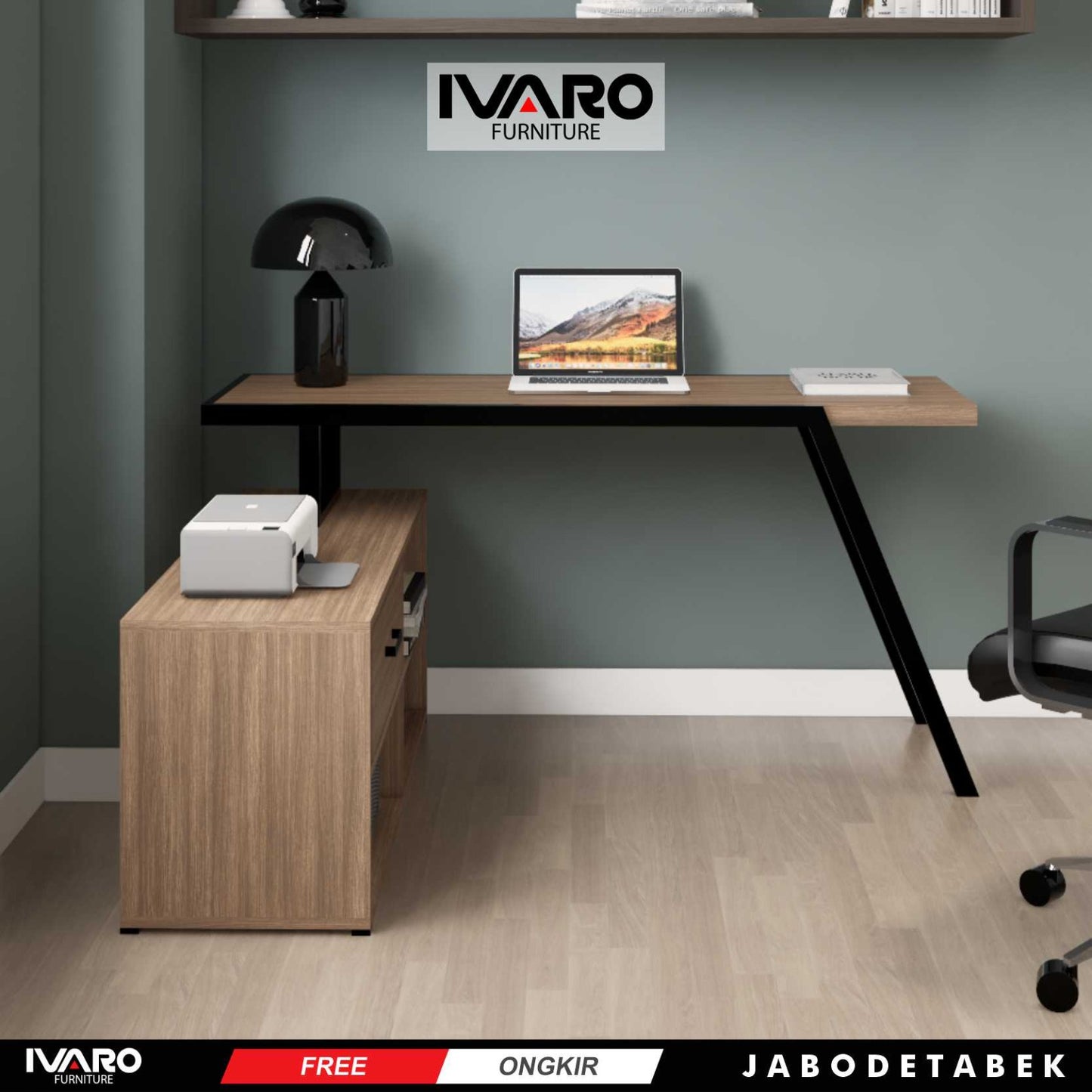 Ivaro Medira Meja Kerja / Office Table / Meja Minimalis