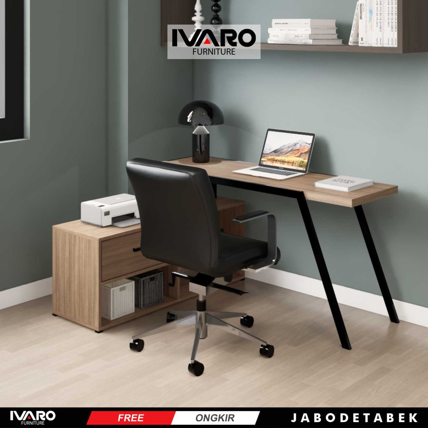 Ivaro Medira Meja Kerja / Office Table / Meja Minimalis