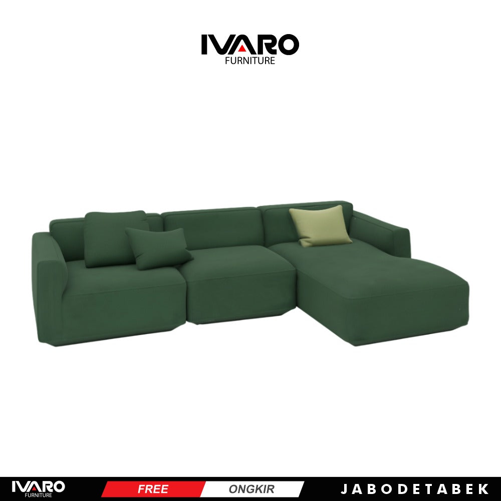 Ivaro Kathleen Sofa L /Sofa Sudut/Sofa L Minimalis/Kursi L /Sofa Tamu