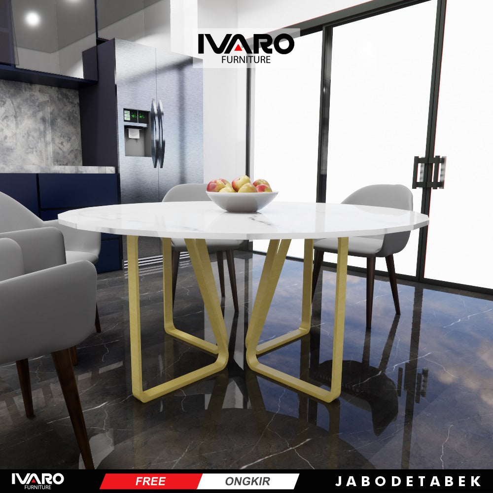 Ivaro Moira Meja Makan/Table/Meja Minimalis/Serbaguna