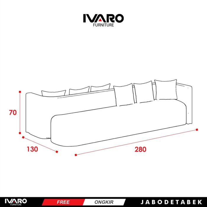 Sofa / Sofa Minimalis / Sofa Ruang Tamu / Sofa Seater CLASIA IVARO FURNITURE