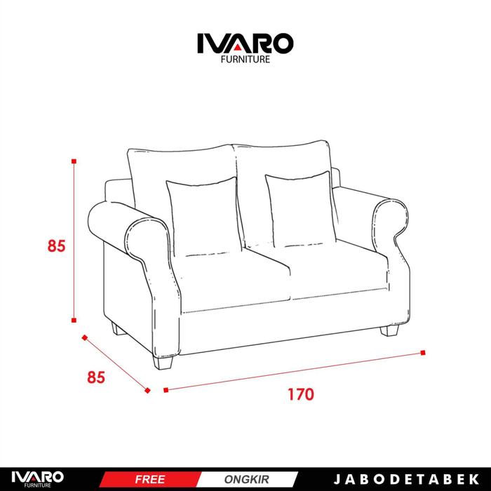 Sofa / Sofa Minimalis / Sofa Ruang Tamu / Sofa Set Lirisa Ivaro