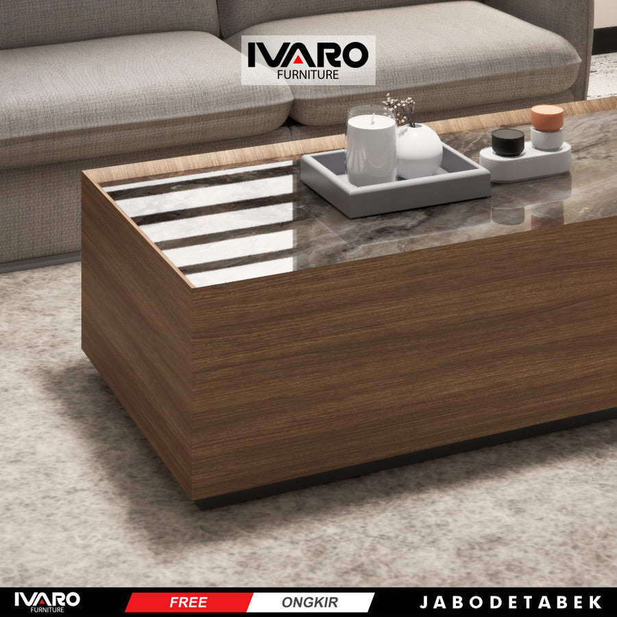 Cocktail Table / Meja Tamu/ Coffe Table/ Meja Minimalis Lumina Ivaro