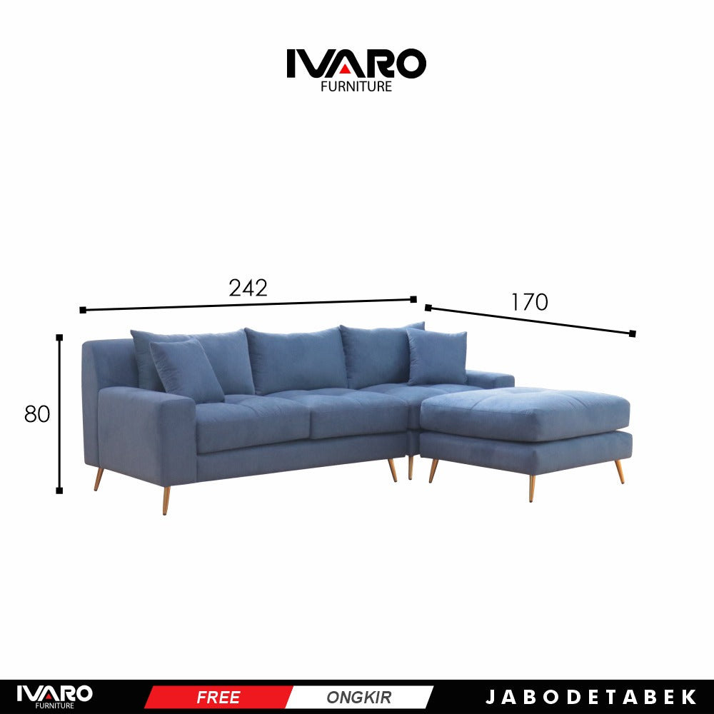Sofa L /Sofa Sudut/Sofa L Minimalis/Kursi L /Sofa Tamu URBAN IVARO
