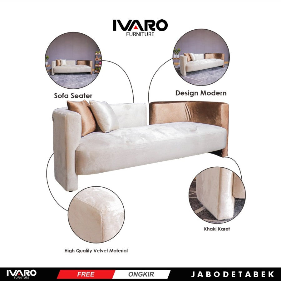 Sofa Seater / Kursi Minimalis / Sofa Ruang Tamu JENNY IVARO