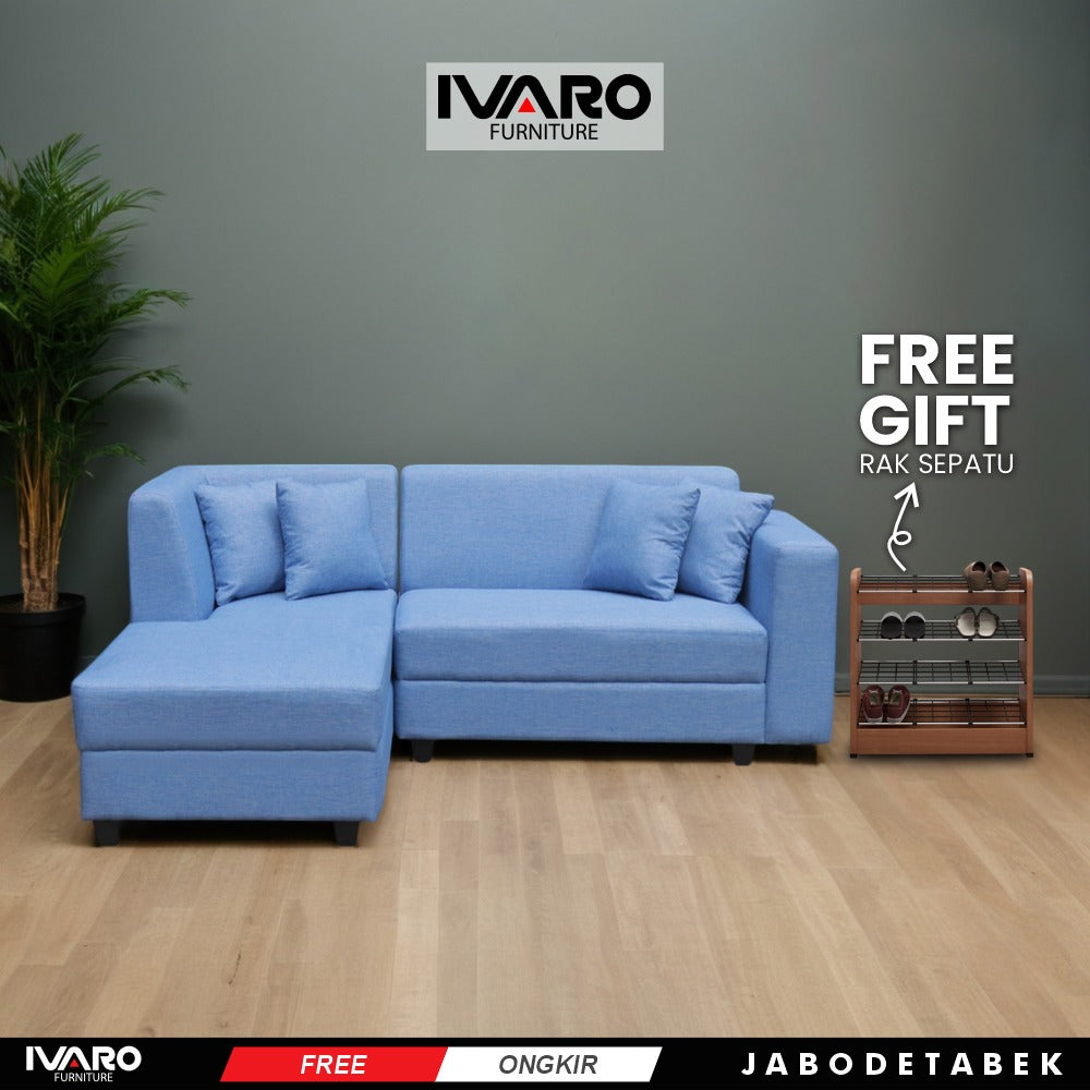 Sofa L /Sofa Sudut/Sofa L Minimalis/Kursi L /Sofa Tamu KEEN IVARO