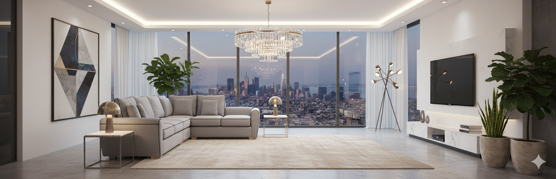 Sofa L Bigben: Sofa Jumbo untuk Ruang Tamu Mewah dan Lega