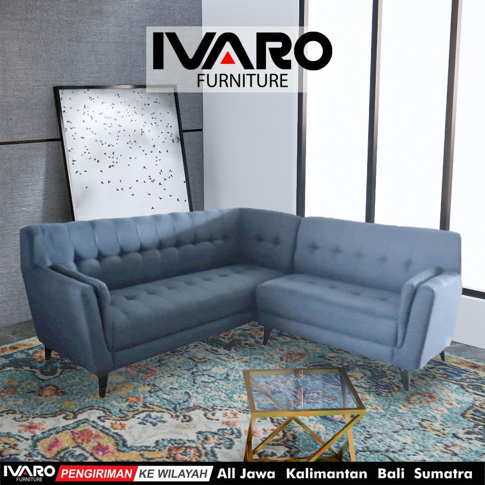 Sofa L /Sofa Sudut/Sofa L Minimalis/Kursi L /Sofa Tamu ELITE IVARO