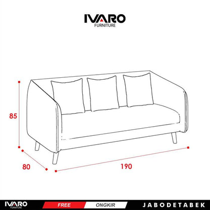 Sofa / Sofa Minimalis / Sofa Ruang Tamu / Sofa Set GWENNY IVARO FURNITURE