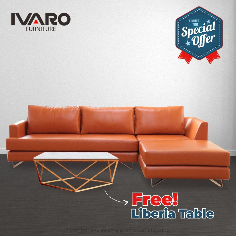 Sofa L /Sofa Sudut/Sofa L Minimalis/Kursi L /Sofa Tamu FERRARI IVARO