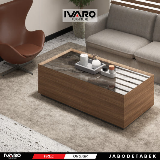 Cocktail Table / Meja Tamu/ Coffe Table/ Meja Minimalis Lumina Ivaro