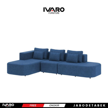 Sofa L /Sofa Sudut/Sofa L Minimalis/Kursi L /Sofa Tamu ASLEY IVARO - Sofa L - SOFA L