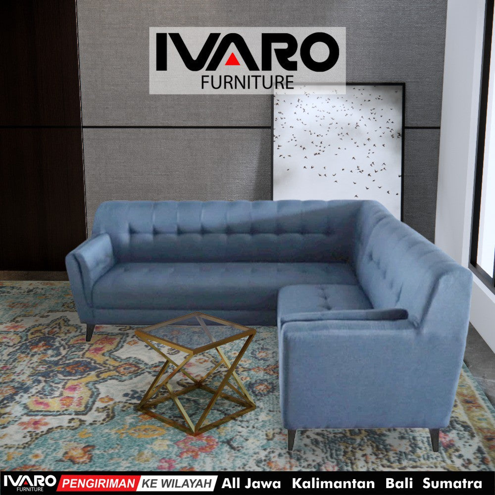 Sofa L /Sofa Sudut/Sofa L Minimalis/Kursi L /Sofa Tamu ELITE IVARO